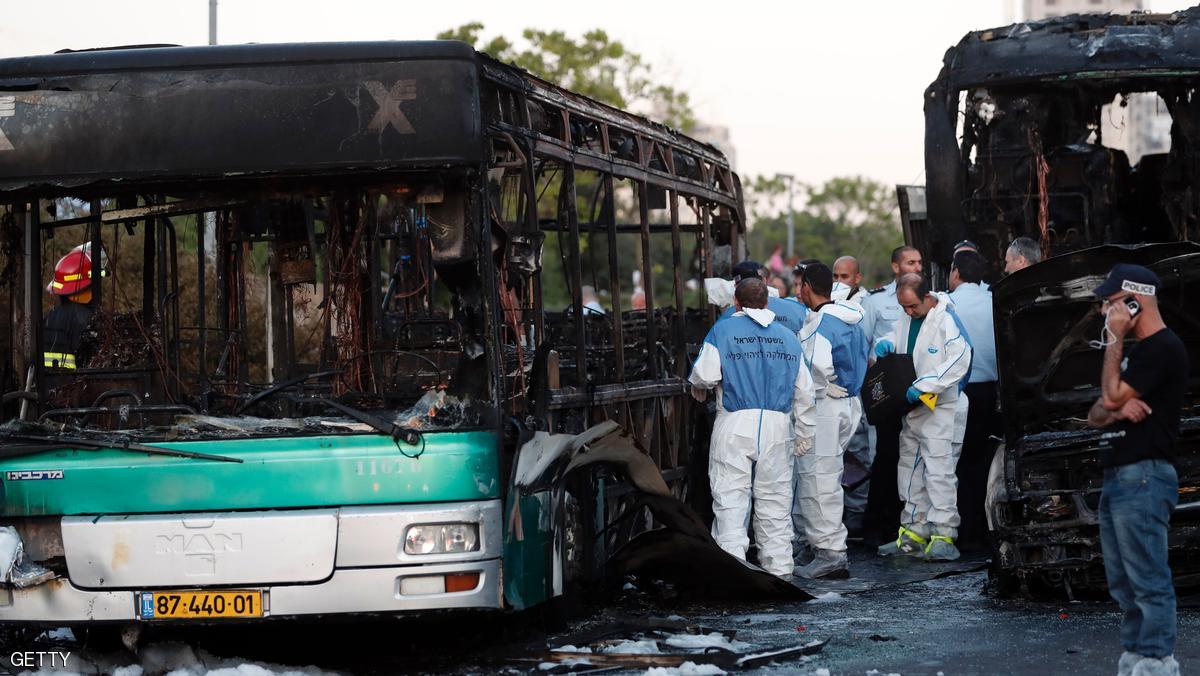 عملية تفجير باص سابقة في مدينة القدس