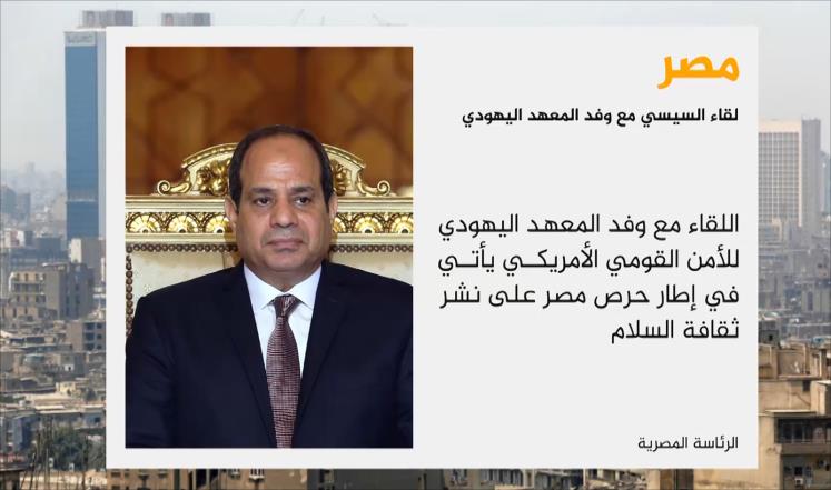 السيسي يلتقي وفدا يهوديا من أميركا