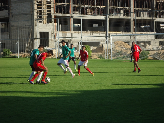 مباراة سابقة لفريق أهلي غزة