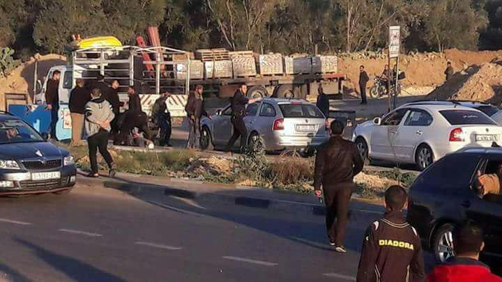 من مكان الحادثة