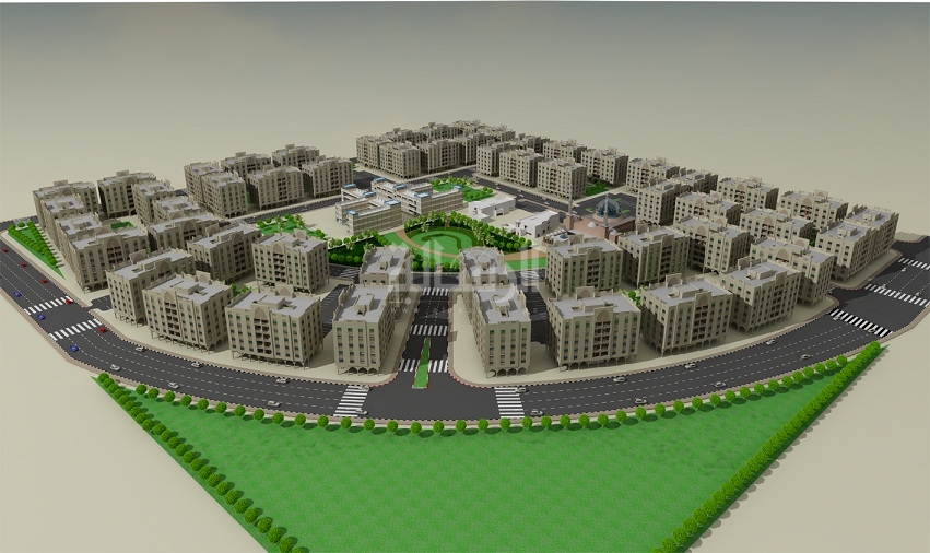  مجسم لمدينة حمد السكنية 