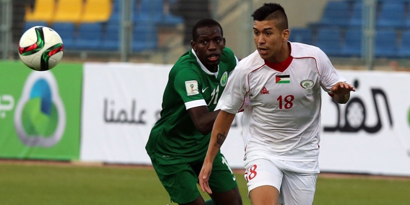 جانب من أحد المباريات السابقة للمنتخب الوطني