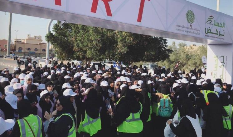 أول ماراثون بمشاركة نسوية في السعودية