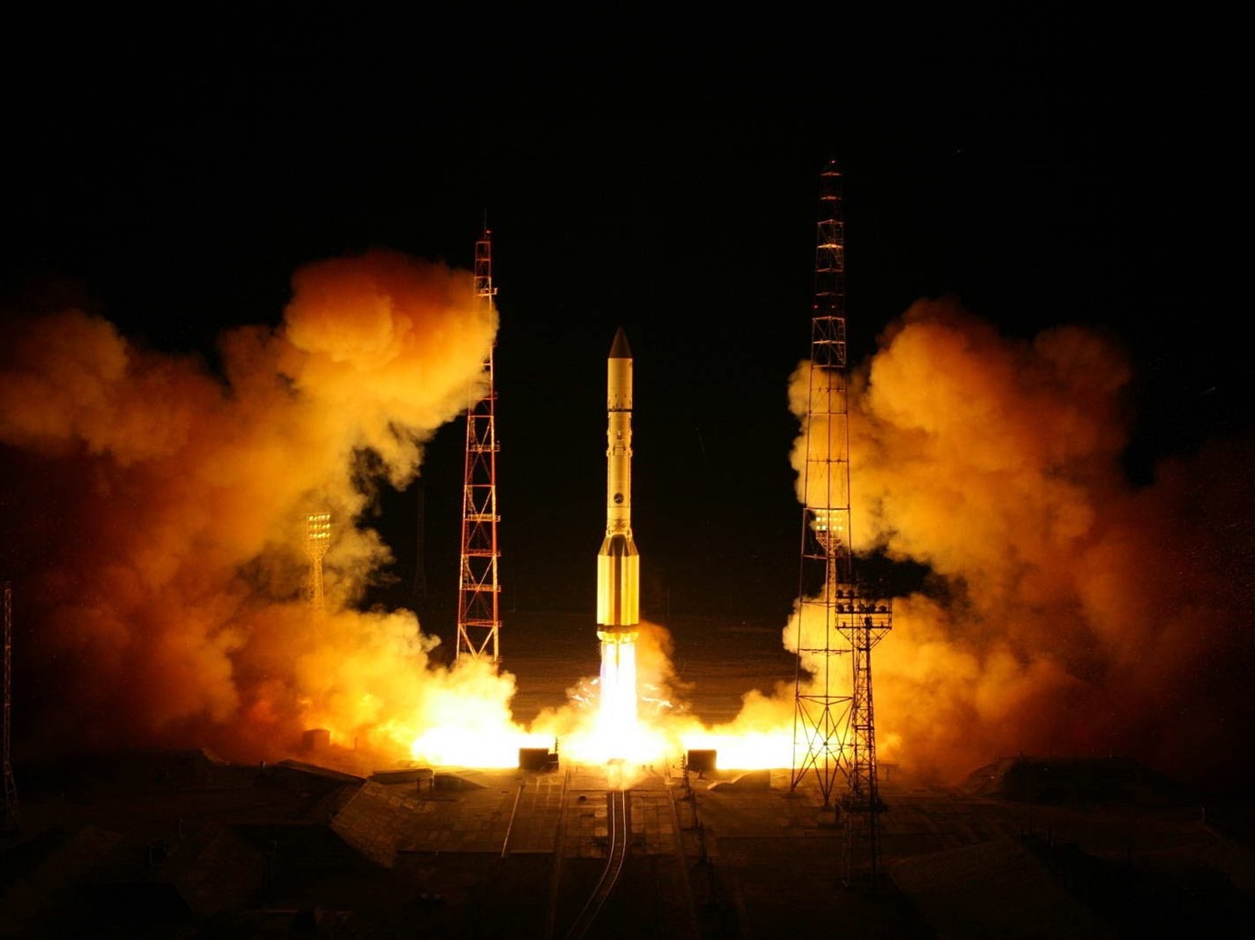 انفجار صاروخ روسي 