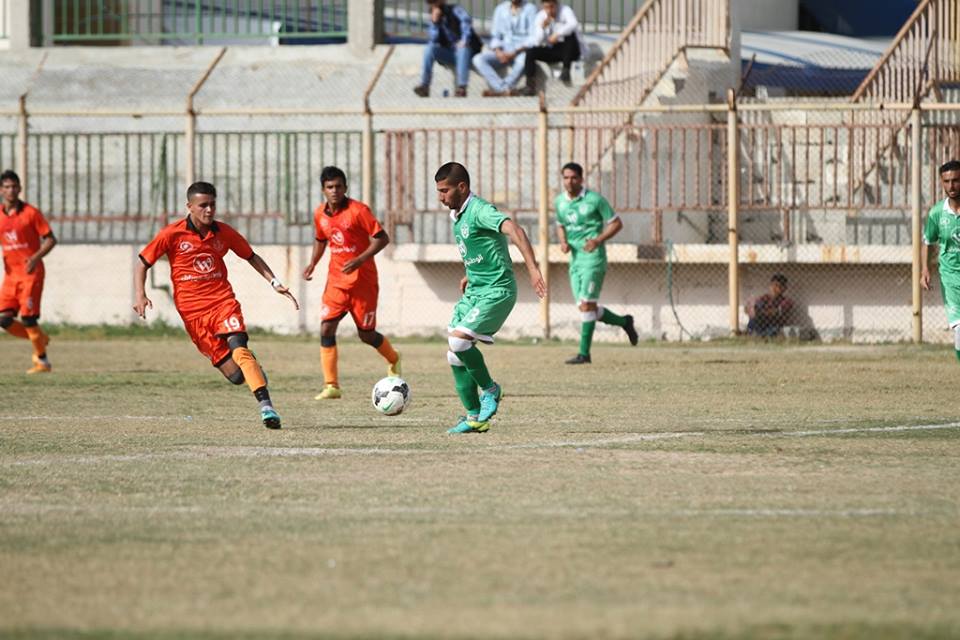 جانب من مباراة اتحاد خانيونس والشجاعية