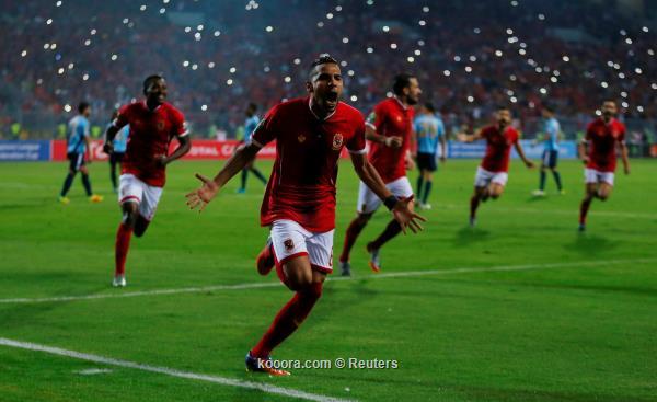 فرحة زكريا بالهدف الأول للأهلي
