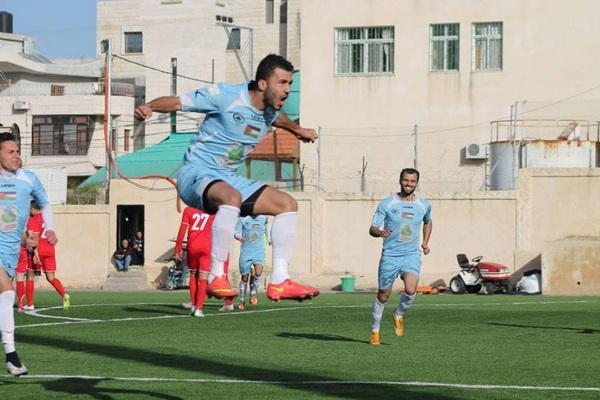 فرحة عدي خروب بهدفه الأول في مرمى النيص