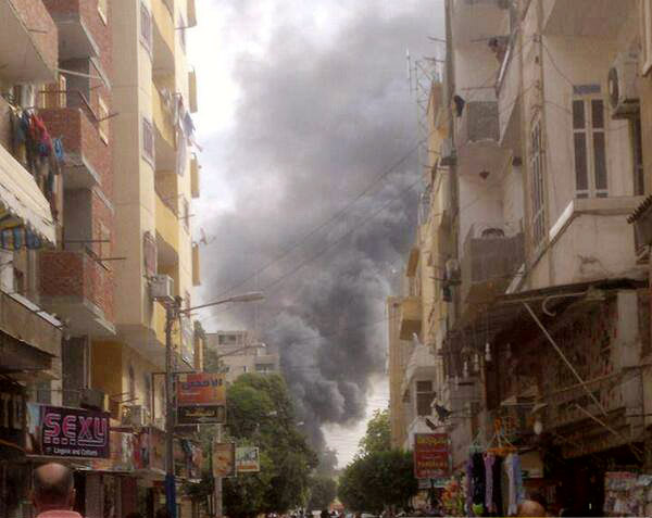 صورة اولية من الانفجار