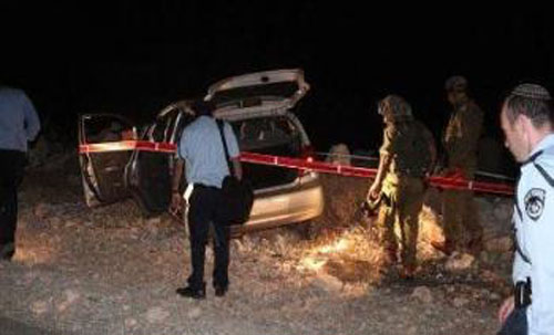 استهداف لإحدى سيارات المستوطنين بالضفة(ارشيف)