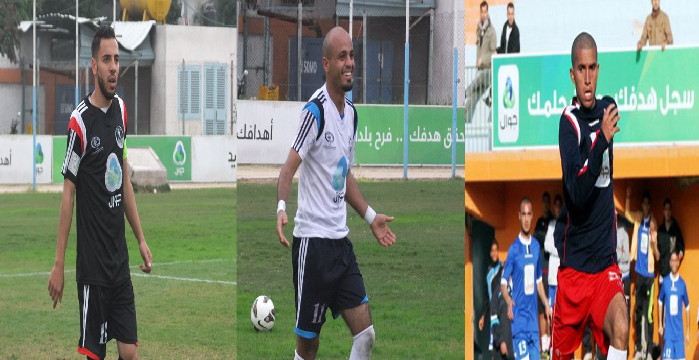 من اليمين: محمد الأشرم, ومحمد العمور, وعلاء السقا
