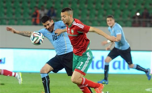 مباراة سابقة للمنتخب المغربي