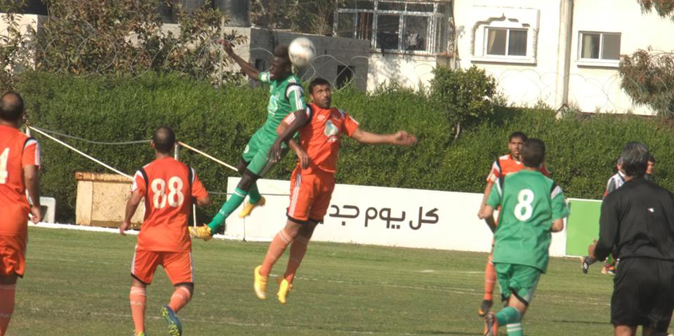 جانب من مباراة الشجاعية واتحاد خانيونس