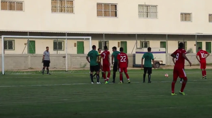 لحظة تنفيذ ركلة الجزاء