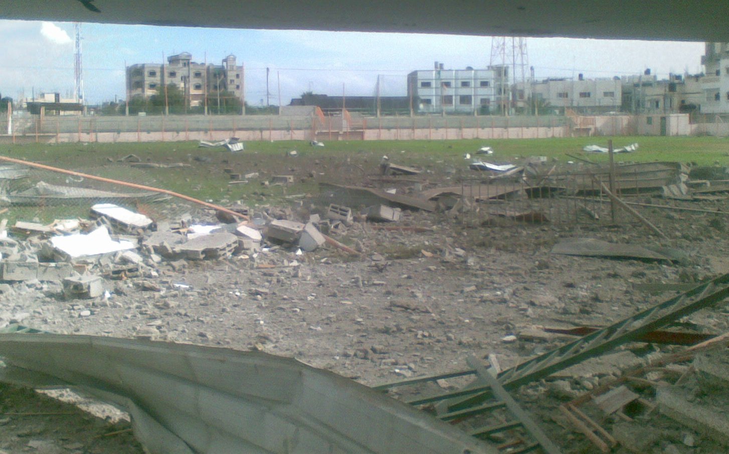 قصف ملعب رفح في حرب الفرقان 2008