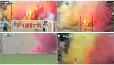 الملعب يتحول لساحة حرب