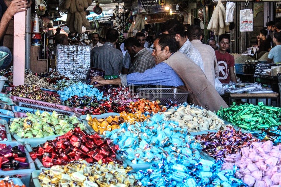  أجواء إستقبال عيد الأضحى بأسواق غزة 