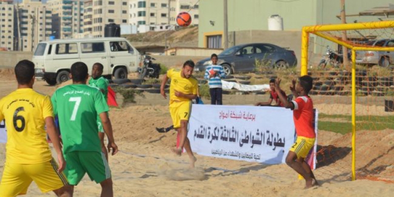 جانب من أحد مباريات الشاطئية