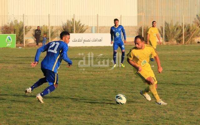 جانب من المباراة التي احتضنها ملعب الدرة
