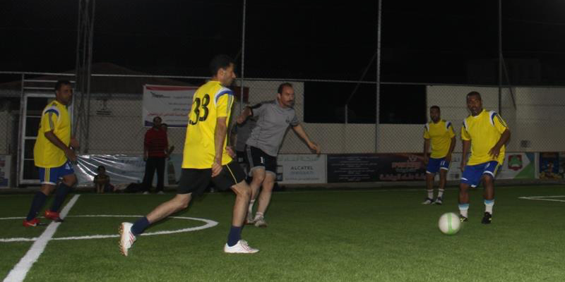 جانب من مباراة الزيتون والمشتل