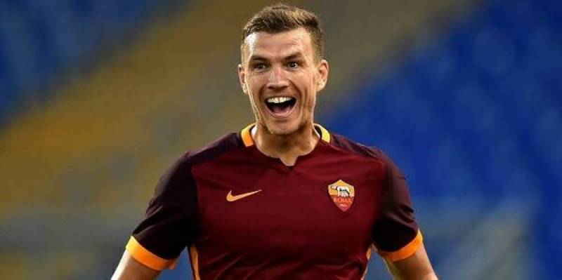 فرحة دزيكو بهدف الفوز لروما