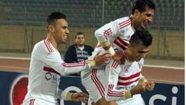 فرحة لاعبي الزمالك بالفوز