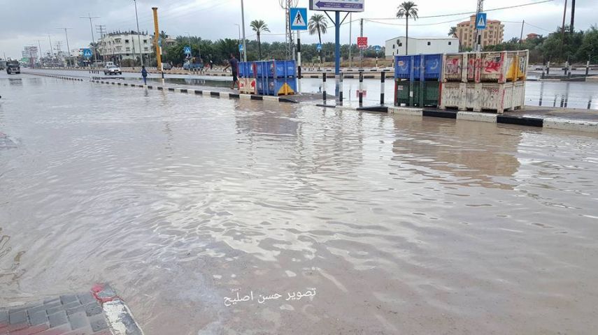 غرق شارع صلاح الدين