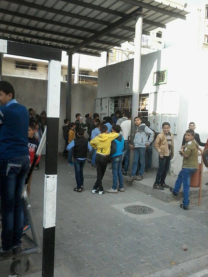 أحد المقاصف المدرسية في غزة