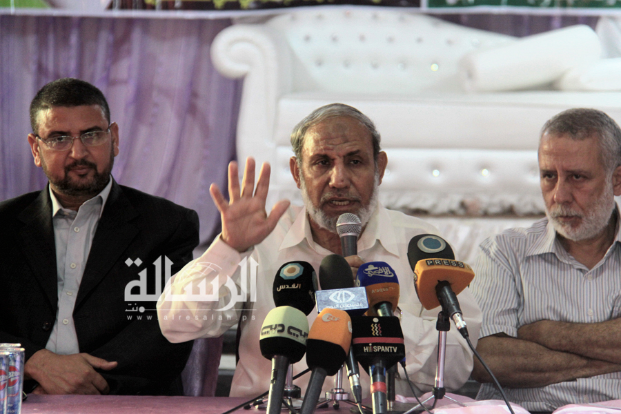 اللقاء السياسي بين حركتي حماس والجهاد (تصوير محمود أبو حصيرة)