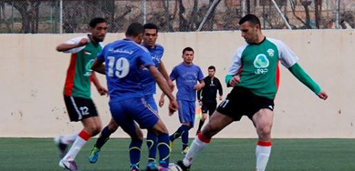 جانب من مباراة جبل المكبر وشباب إذنا