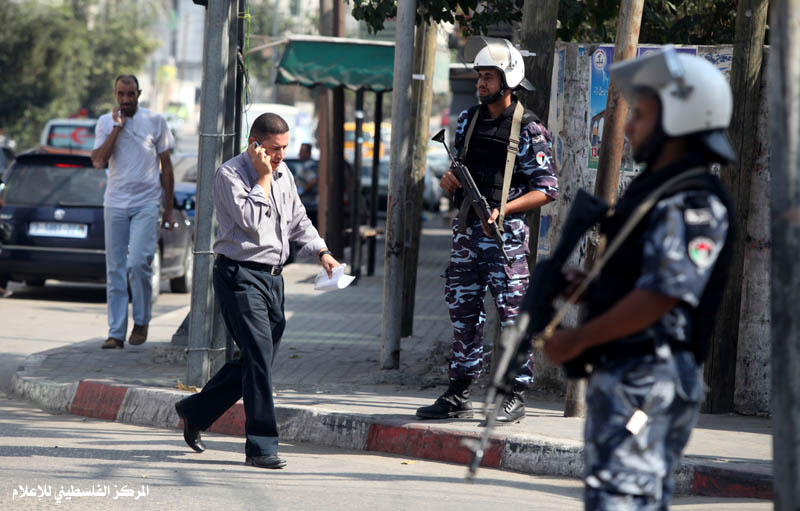انتشار لعناصر الأمن في غزة "أرشيفية"