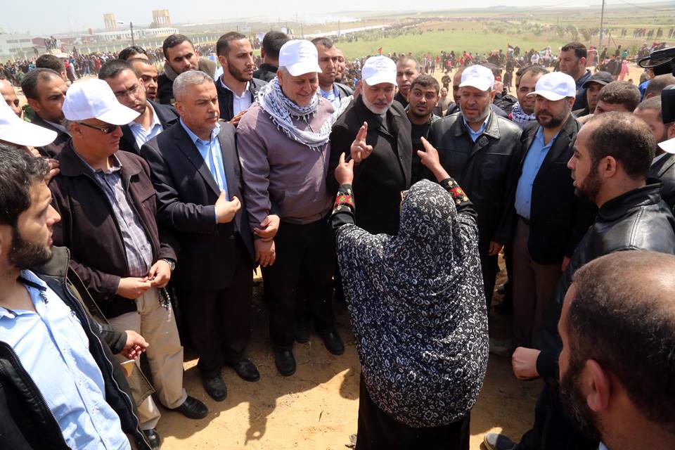 هنية في مسيرة العودة