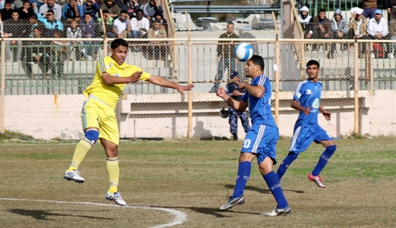 جانب من مباراة سابقة لشباب رفح