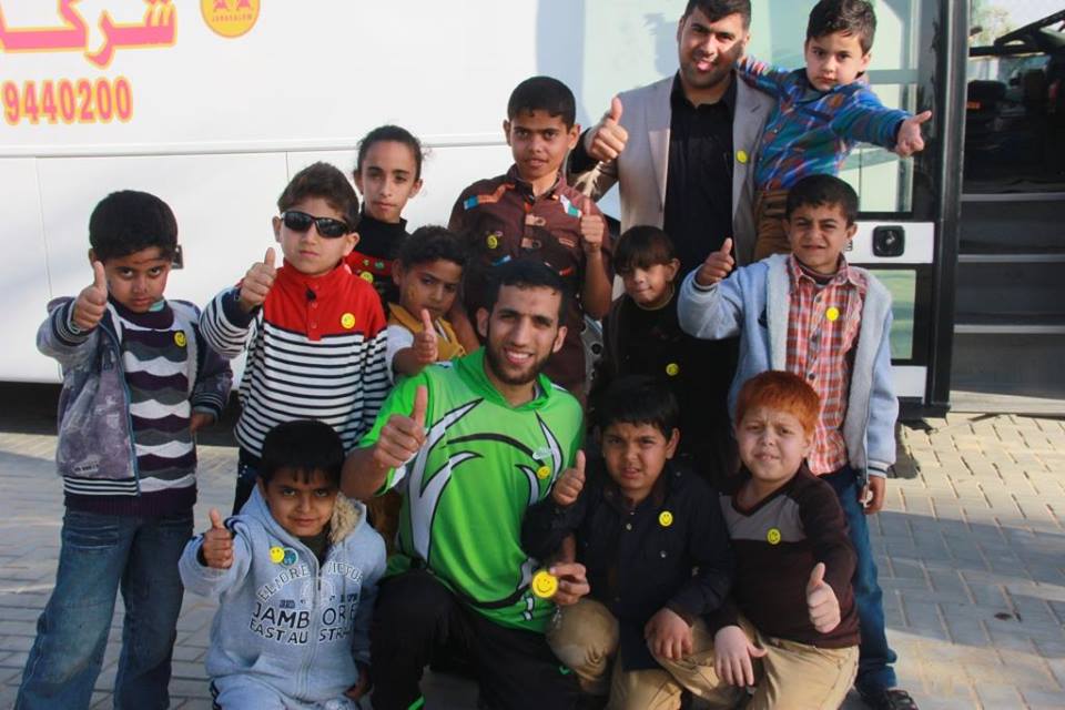 خلال فعالية لشاب عبدالله الربعي 
