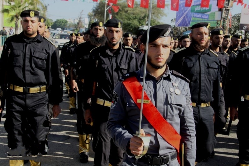 أفراد وزارة الداخلية بغزة