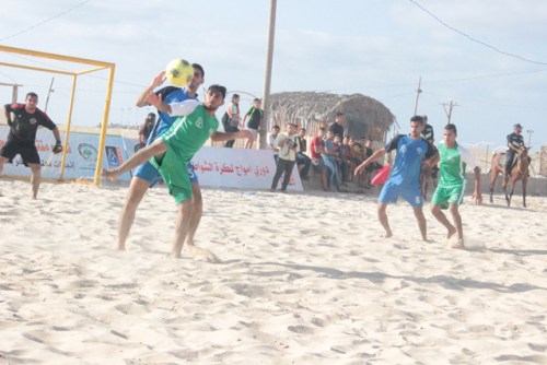 جانب مباراة خدمات رفح والشاطئ