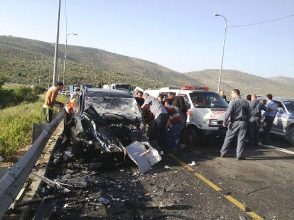 حادث سير في الضفة المحتلة (الأرشيف)