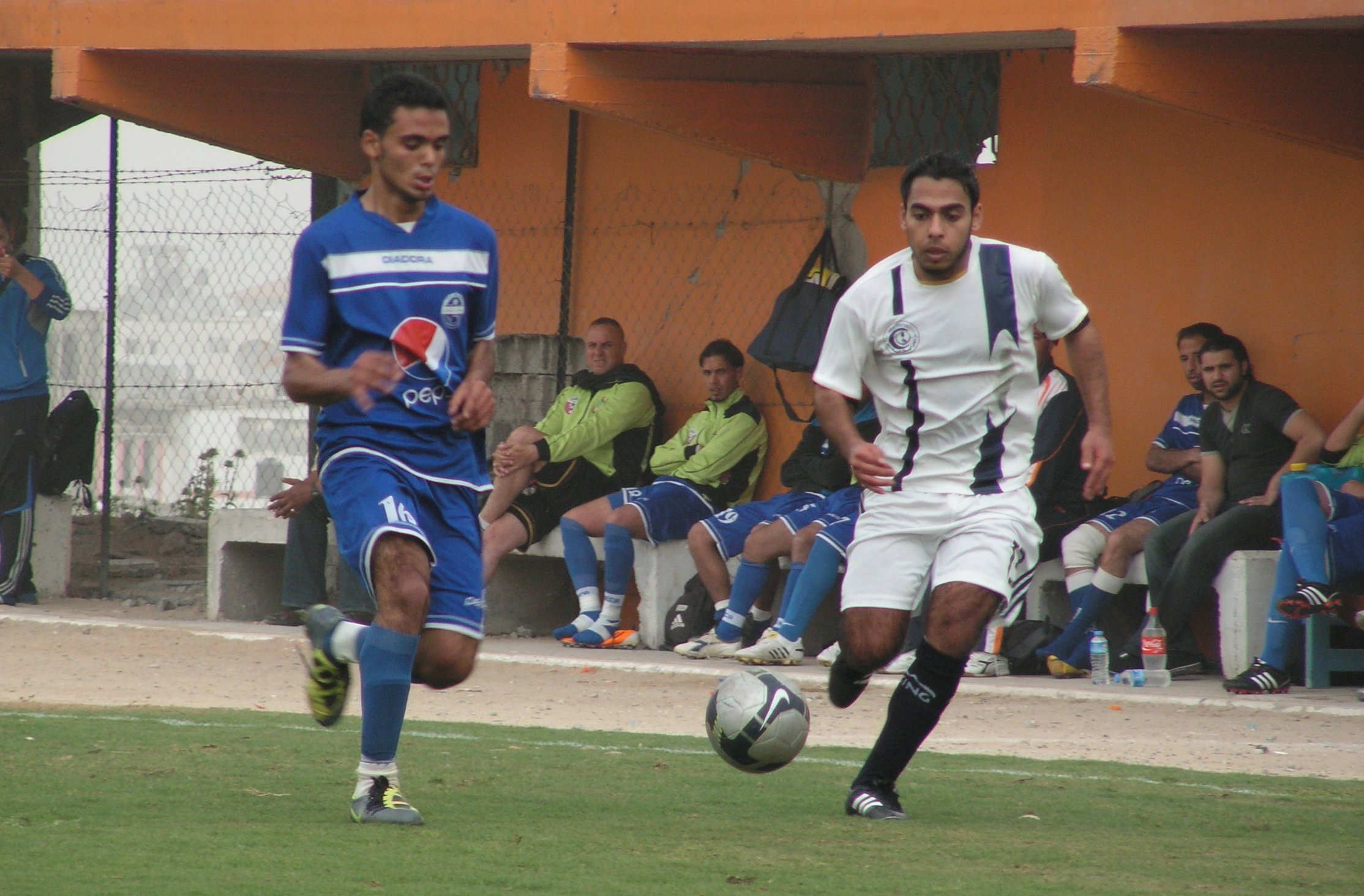 جانب من المباراة