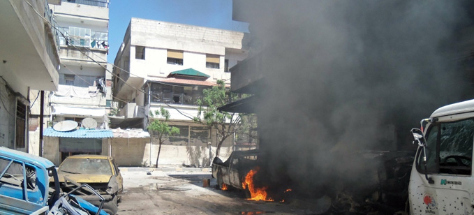 انفجار سيارة في حلب (أرشيف)