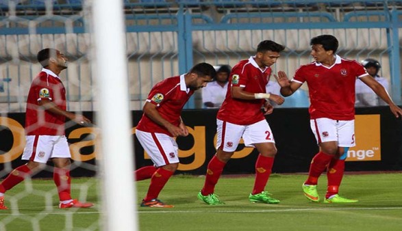 فرحة لاعبي الأهلي بالفوز