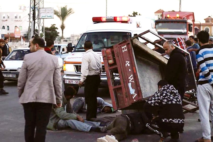 حادث طرق بغزة "أرشيفية"