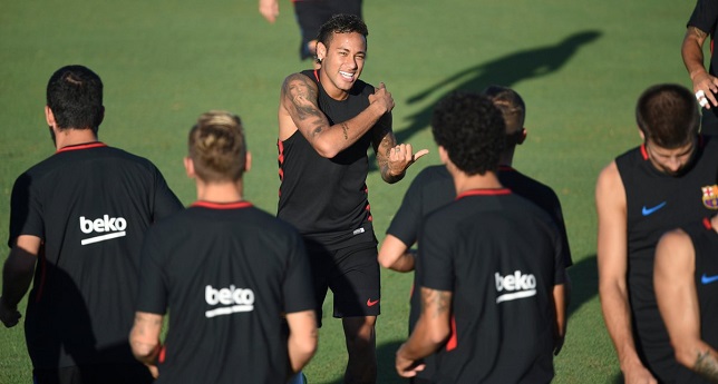 نيمار في تدريبات برشلونة
