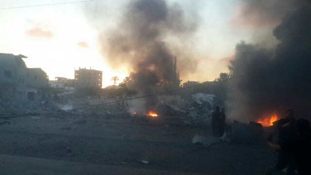 صورة من موقع الانفجار