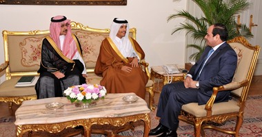 لقاء السيسي مع المبعوث القطري