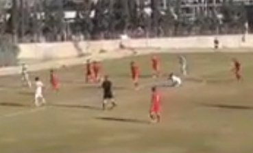 لحظة إحراز الرملاوي الهدف