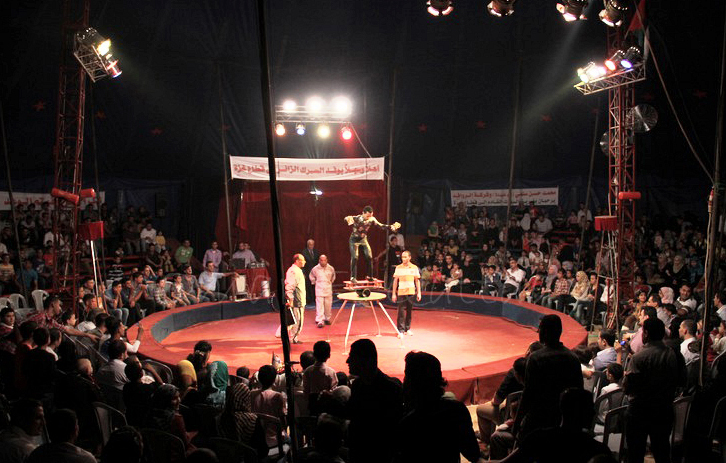  "كرنفال السيرك" بغزة (الأرشيف)