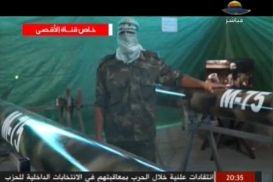 جانب من الفيديو الذي عرضه القسام