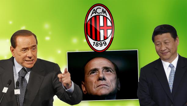 الرئيس الصيني يمينا وبيرلسكوني يسارا