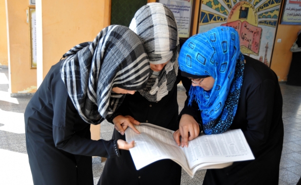 طالبات ثانوية عامة في غزة (الأرشيف)