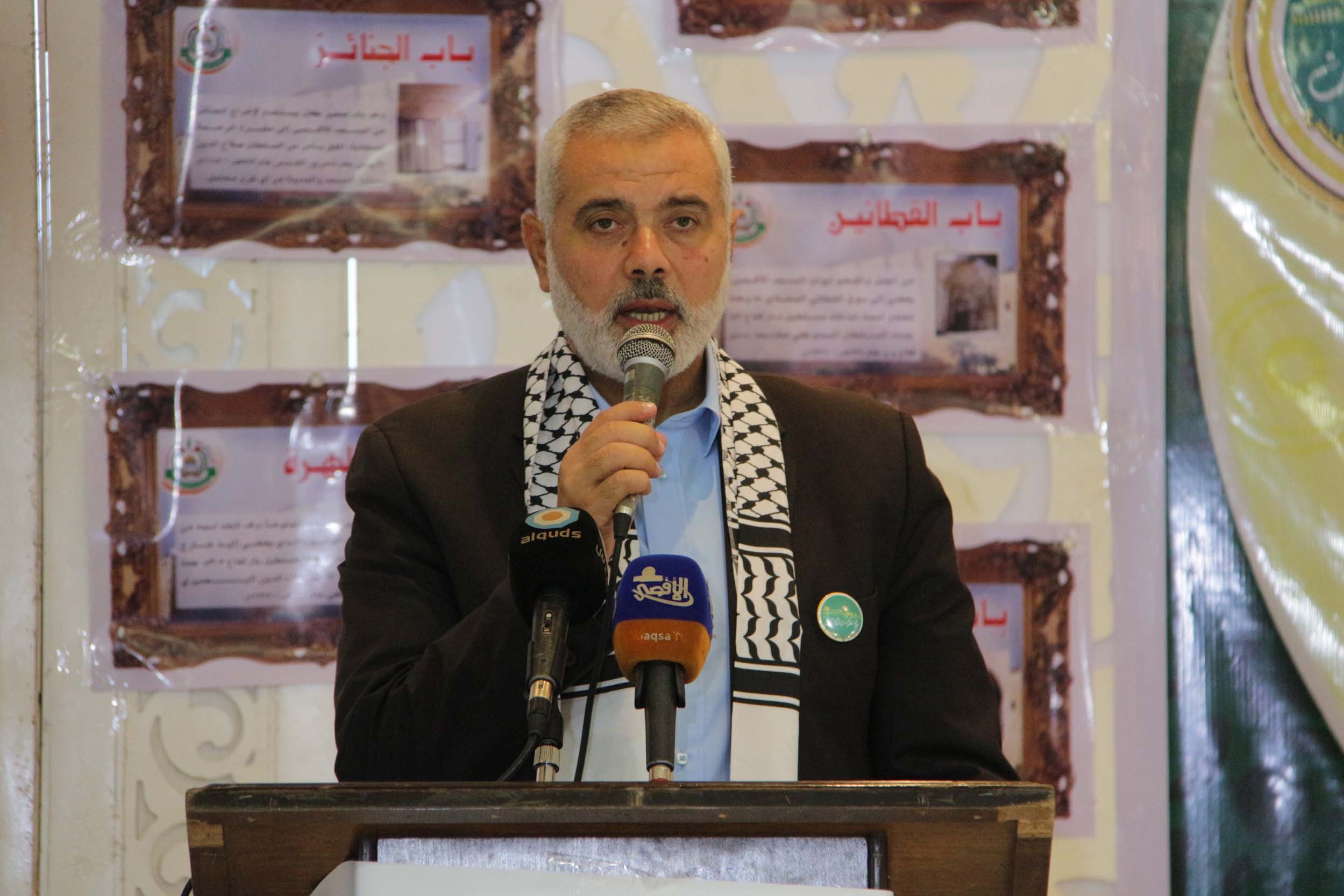 خلال كلمة إسماعيل هنية نائب رئيس المكتب السياسي لحركة حماس