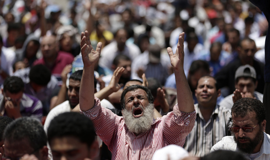 جانب من الاحتجاجات في مصر